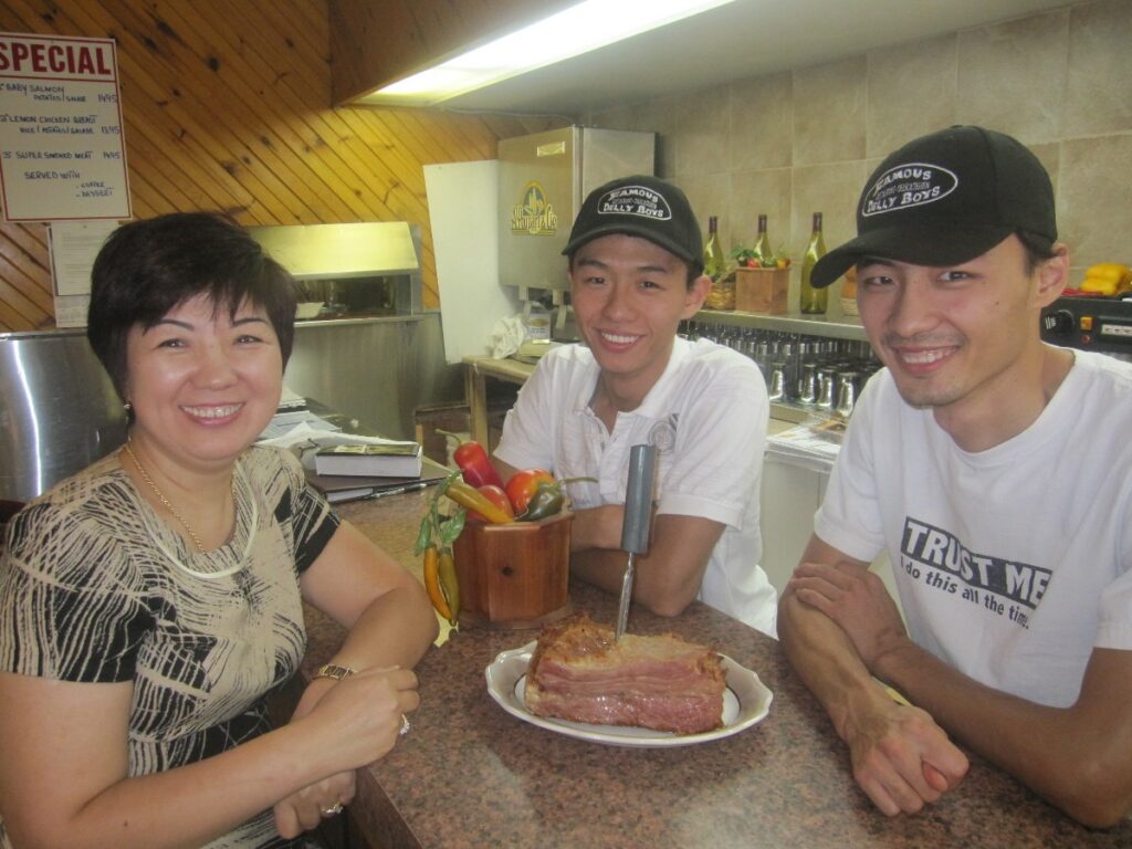 Tahir and Kharson Lifanov, with their mom Fatima