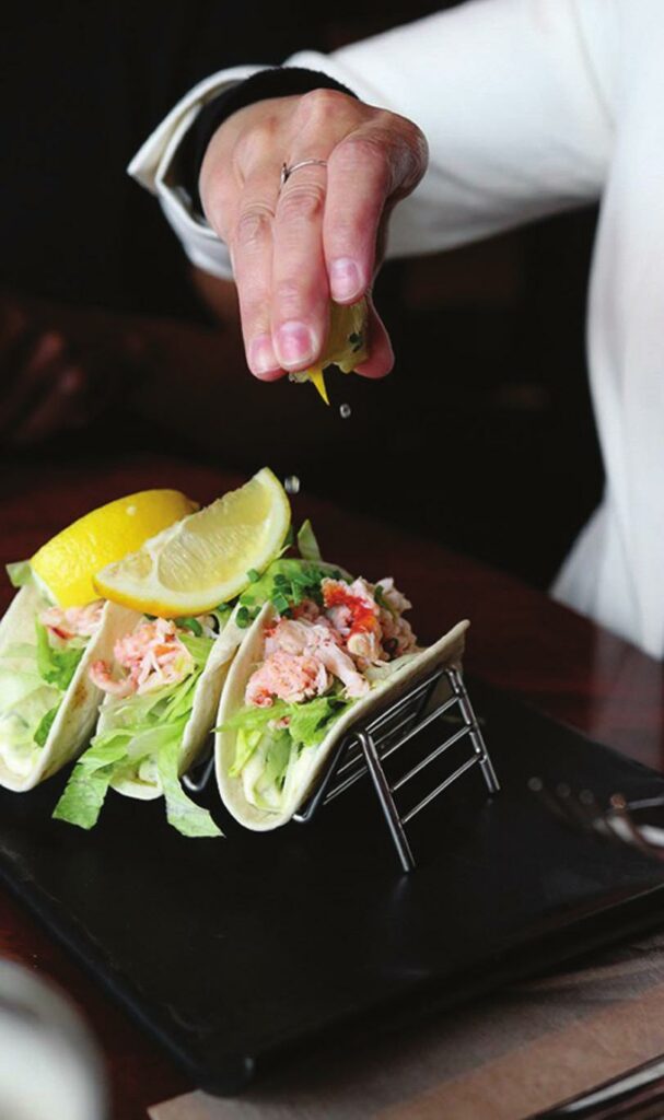 La Cage Brasserie Lobster tacos