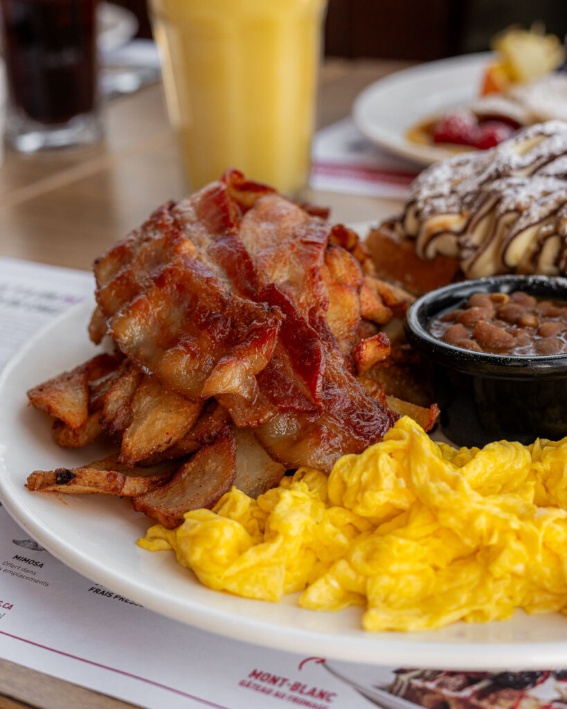 Eggs, bacon, and potatoes — the dream team of breakfast!