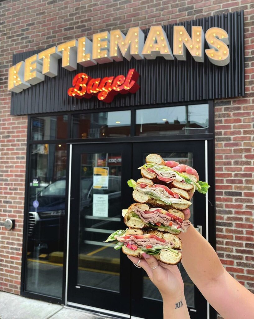 There are some terrific bagel sandwich options
