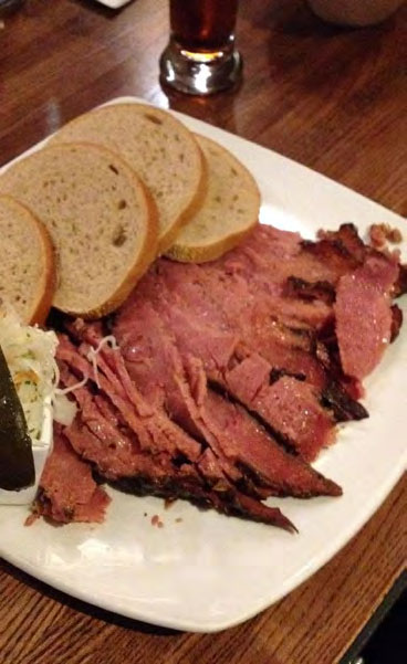 A smoked meat plate at Moe’s