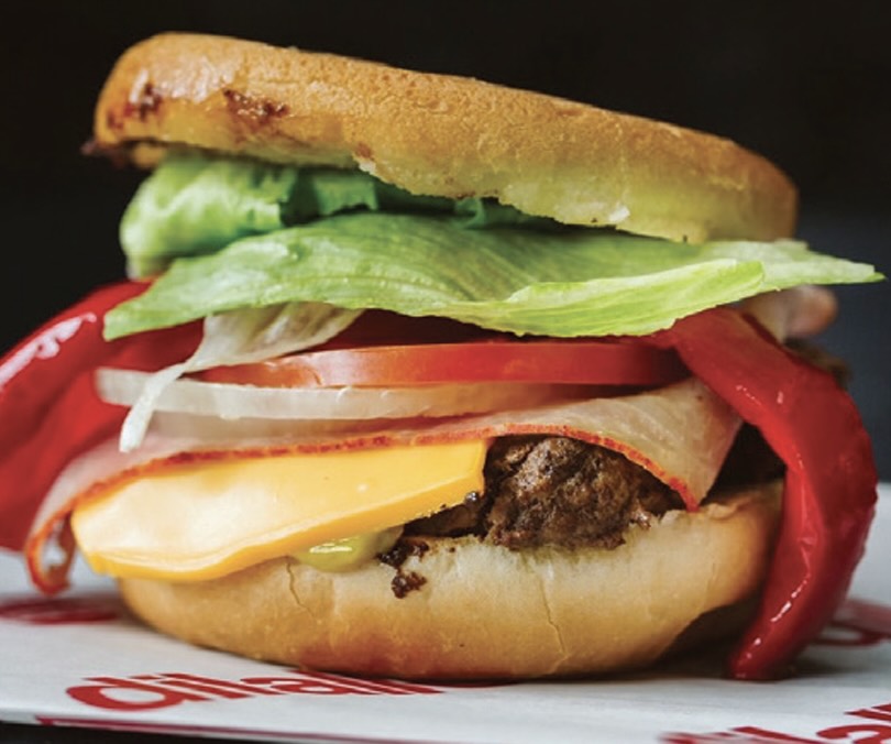 The Dilallo signature Buckburger with its unique red pepper and slice of capicole