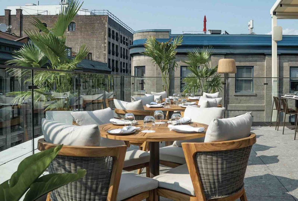 The newly refurbished Terrasse Nelligan