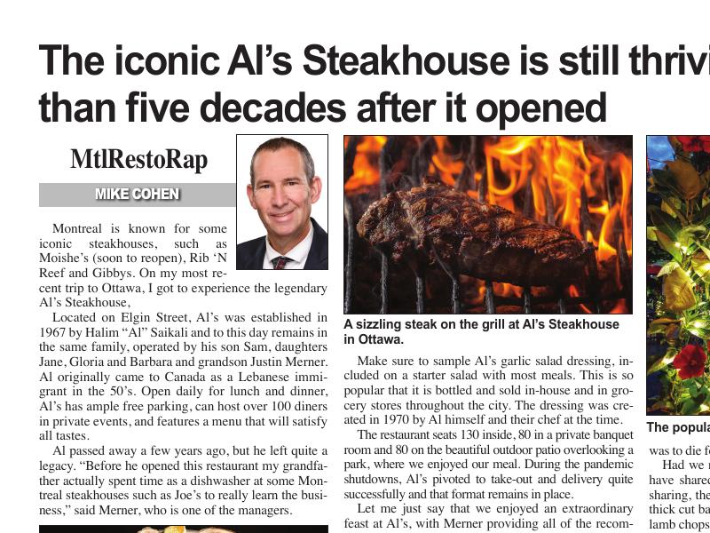 Als Steakhouse And Metropolitain Brasserie In Ottawa