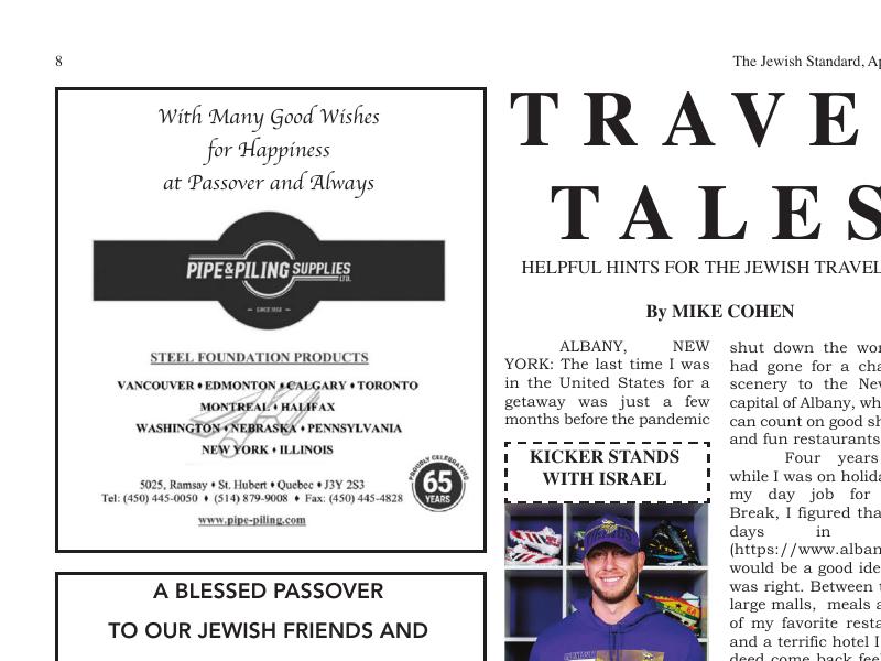 Jewish Standard Travel Albany 2024