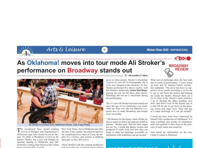 Oklahoma And Actress Ali Stroker